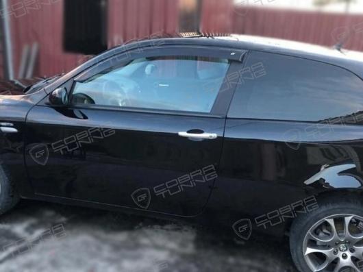 Дефлекторы окон (ветровики) Alfa Romeo 147 3d (937) 2000-2010 (Альфа Ромео 147) Кобра Тюнинг